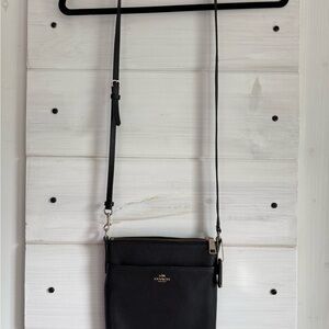 Coach Black Leather Crossbody Bag EUC